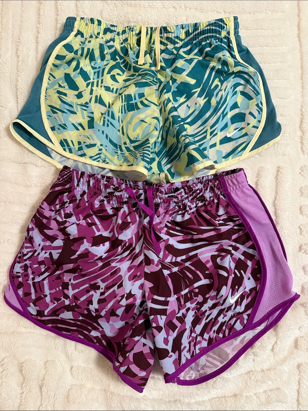 NWOT 2 Nike Girl’s Dri-Fit Athletic shorts size Medium